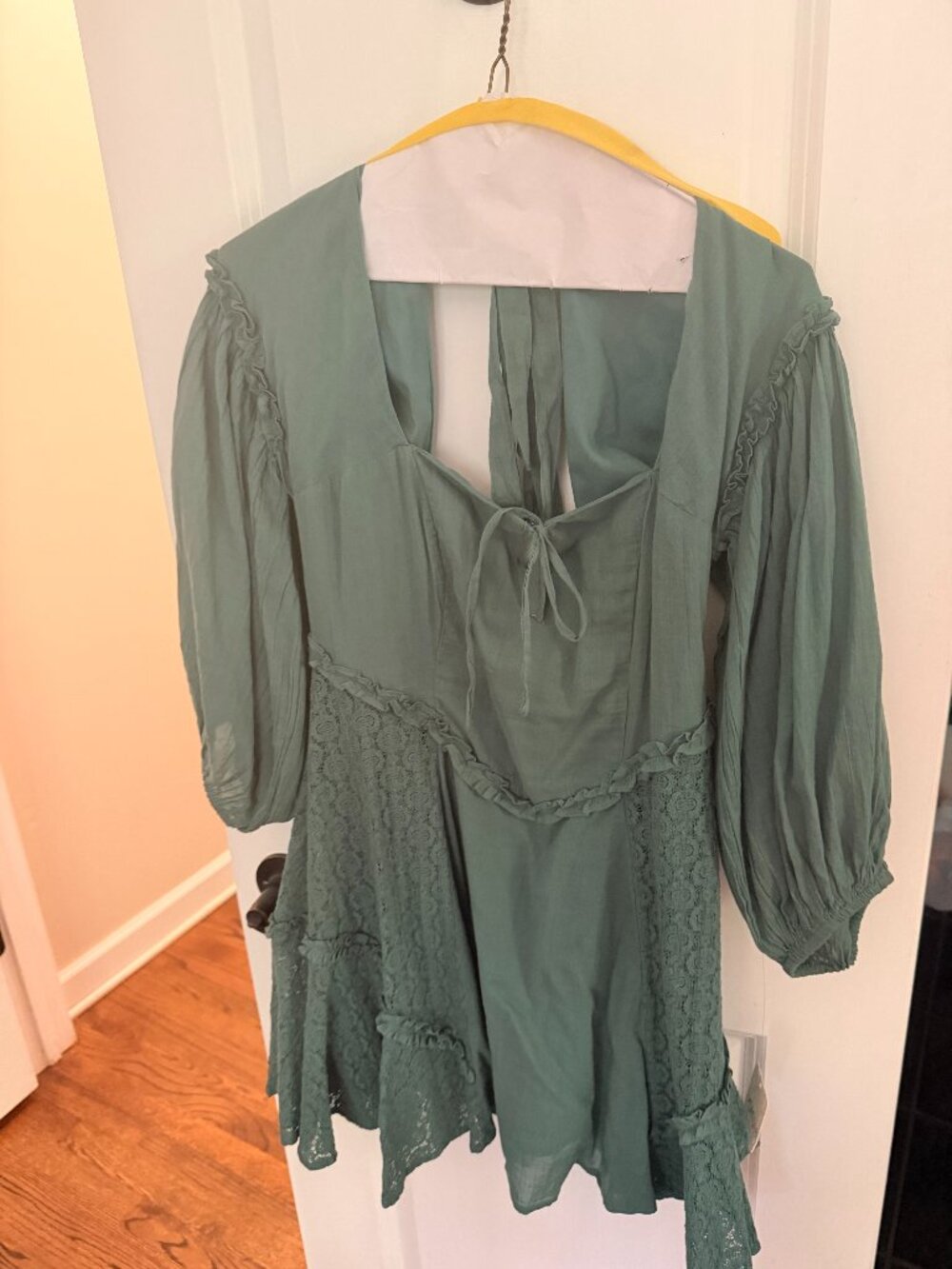 Sage Green Free People Juniper Mini Dress (NWT)